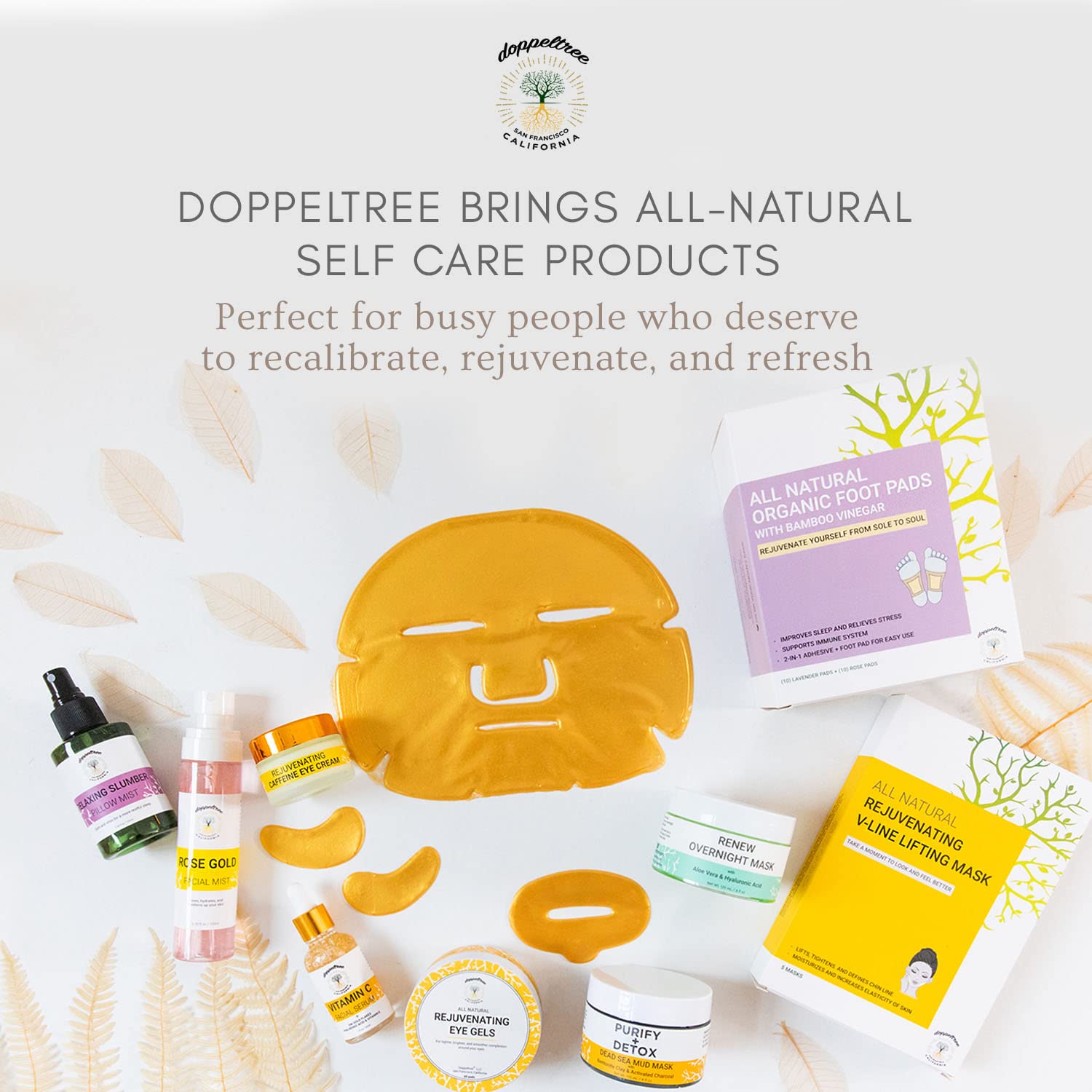 Doppeltree RENEW Overnight Facial Mask with Aloe Vera Gel  Hyaluronic Acid, Anti Aging Hydrating Face Mask for All Skin Types, Night Time Skin Care  Repair