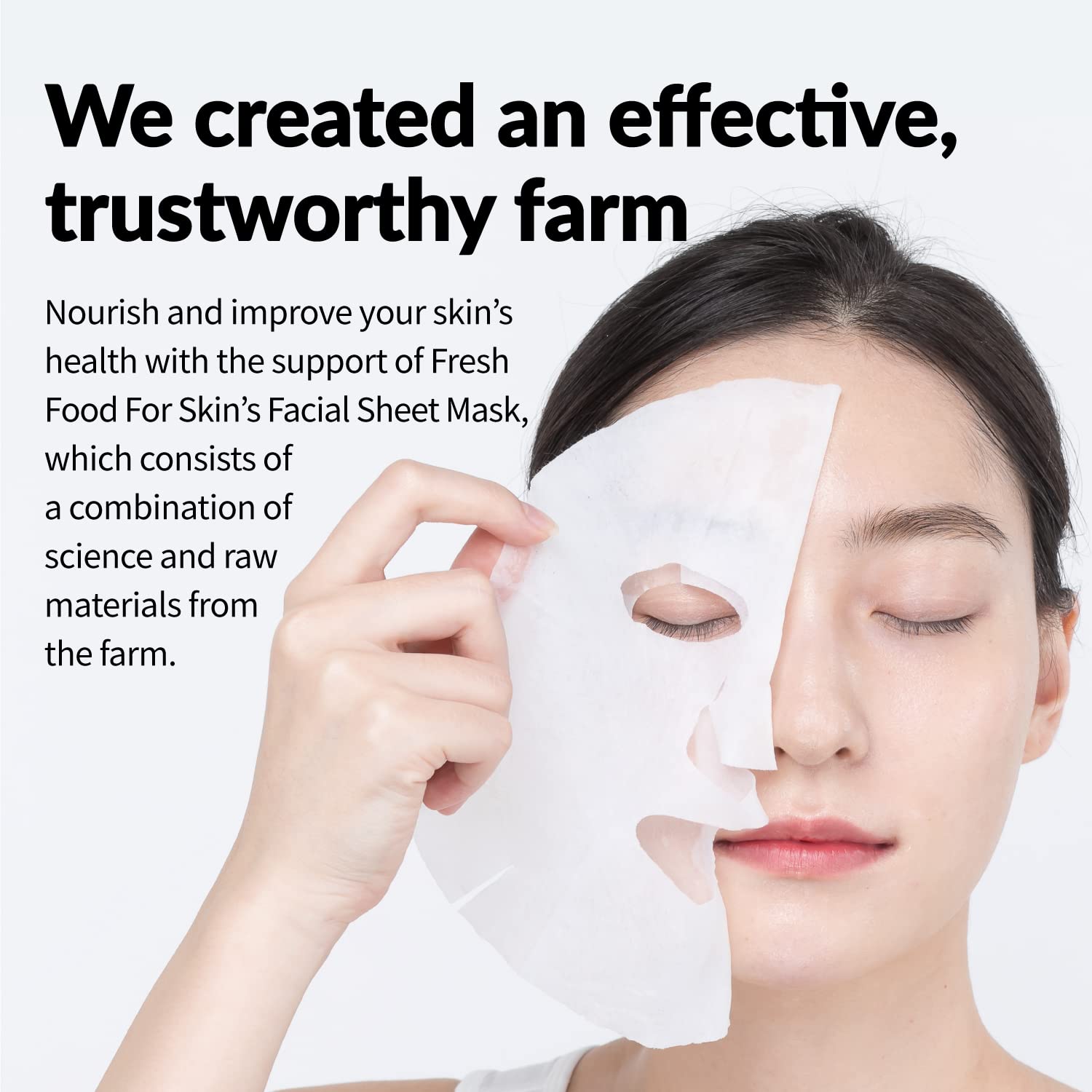 FARMSKIN Facial Sheet Mask, Organic Face Mask (12 pcs) | Hydrating Face Masks, Moisturizing, Brightening and Soothing | Korean Face Mask Skin Care  Beauty Facial Sheet Mask, Cruelty-Free