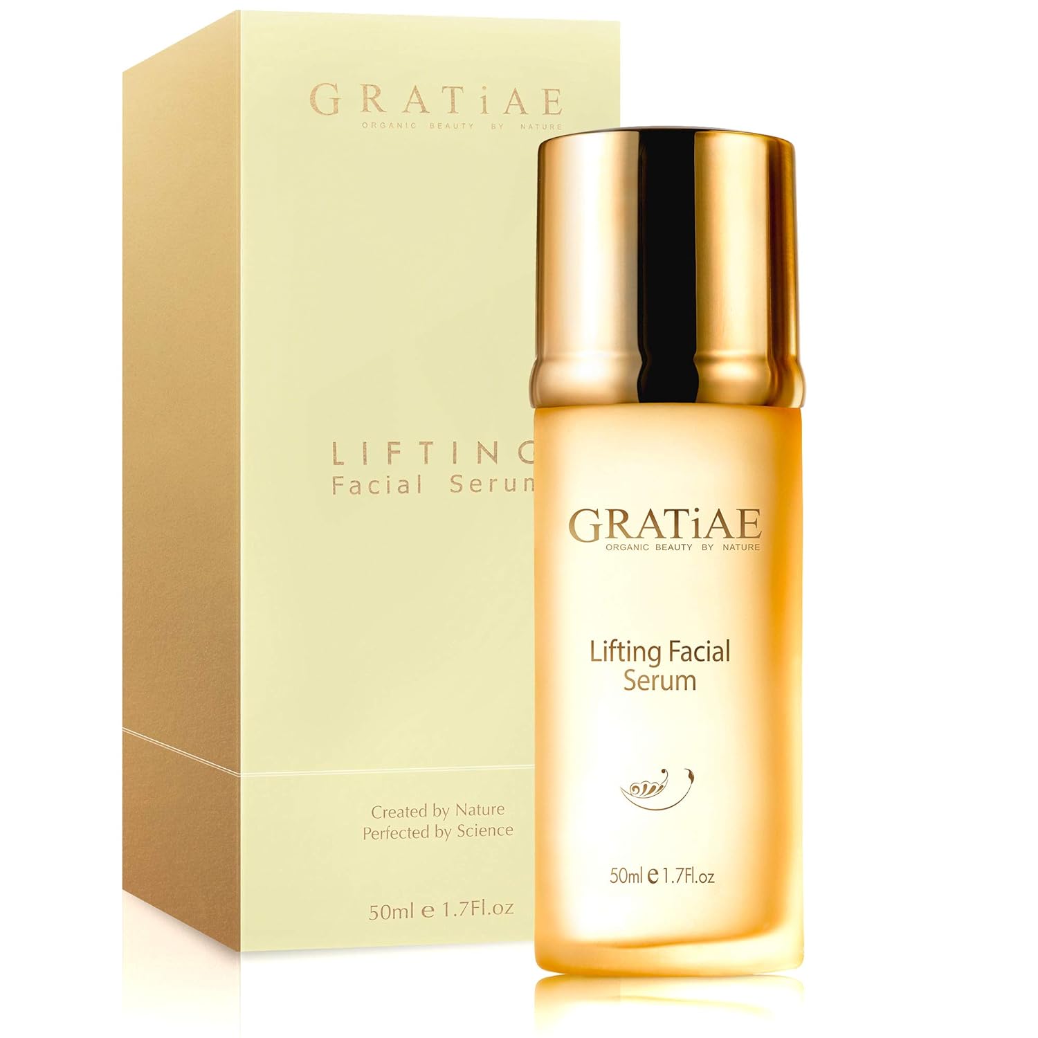 Gratiae organic lifting facial serum, Vitamin C serum, skin care, vitamin E oil, retinol, anti aging serum, face moisturizer, vitamin C serum for face, 1.7 Fl.oz