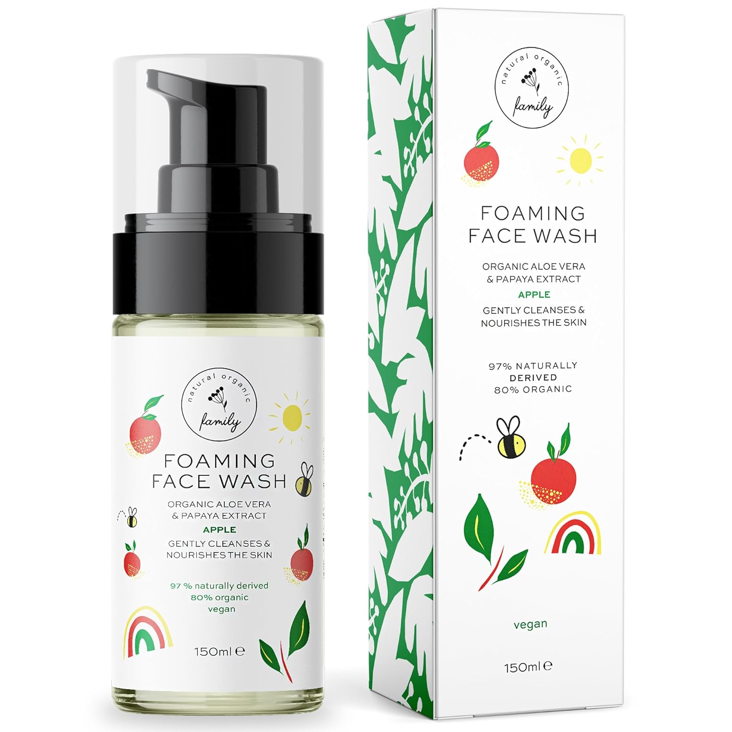 Hydrating Face Wash for Kids and Preteens - Gentle Face Cleanser with Organic Aloe Vera  Papaya Extract Facewash - All Natural Face Wash for Dry  Sensitive Skin - Moisturizing Face Wash for teens