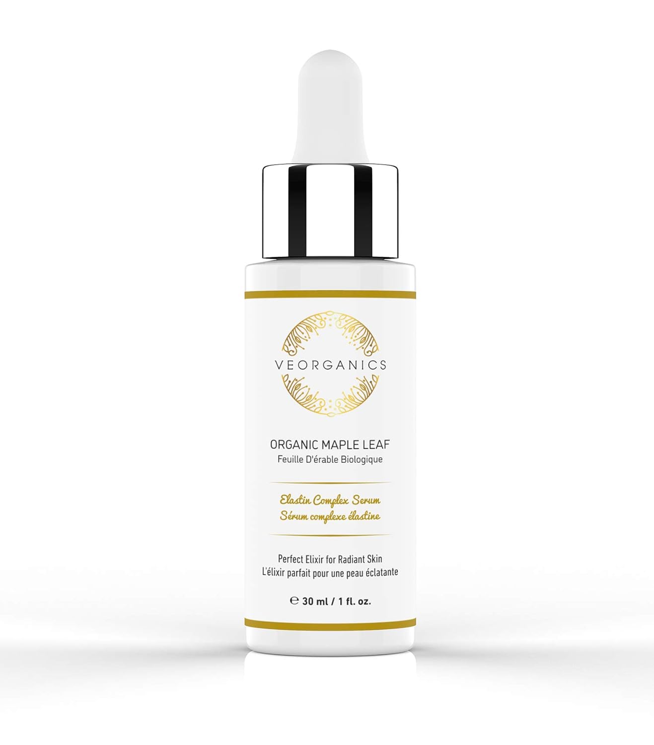 Organic Maple Leaf Elastin Complex Facial Serum - Rich in Vitamin C Serum - Face Serum Skin Care - Anti Aging Serum - Beauty  Personal Care Serum for Face - Facial Skin Care Products by VeOrganics