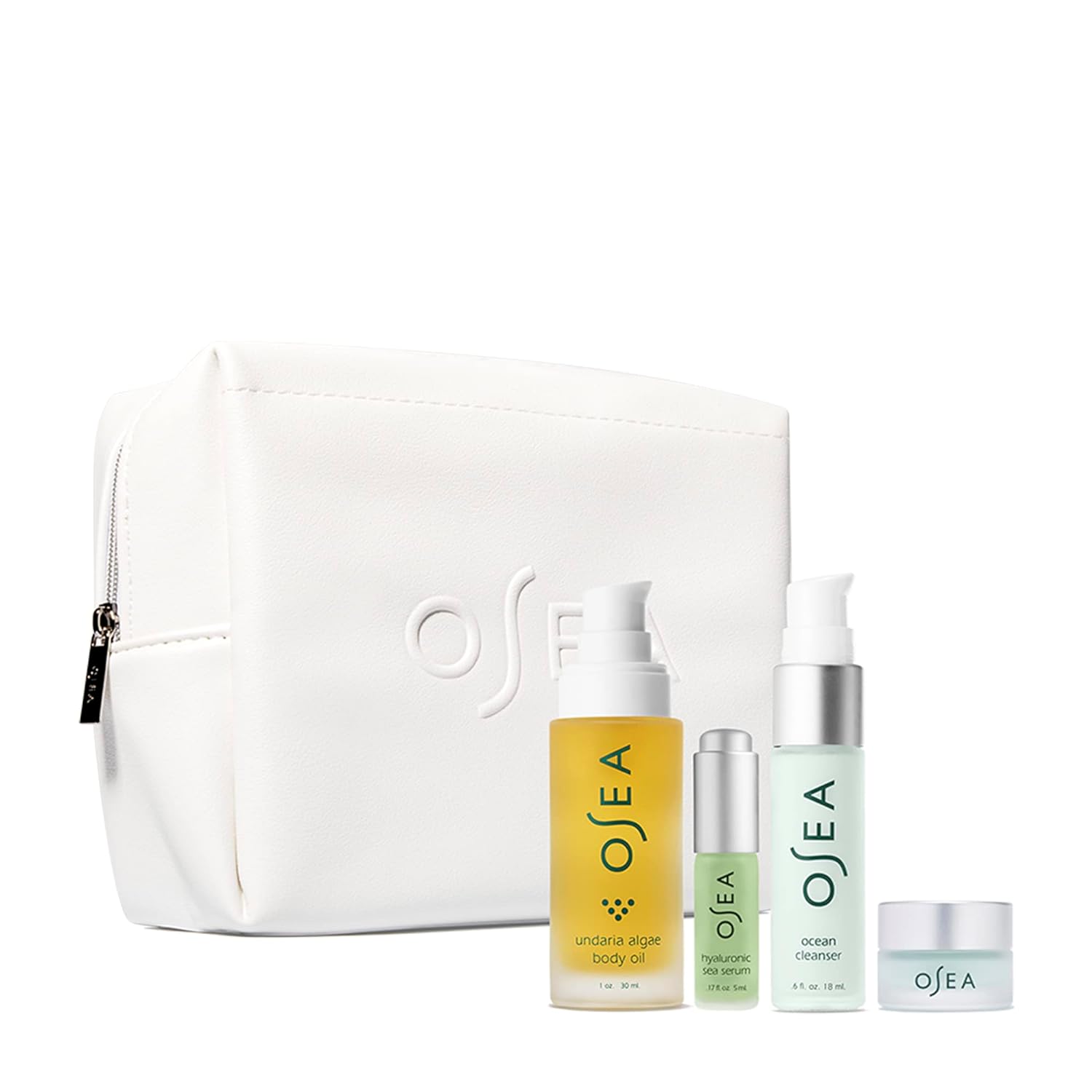 OSEA Bestsellers Discovery Skincare Set - 4-piece Skincare Set - Body Oil, Cleanser, Water Cream, and Serum - Vegan  Cruelty-Free Clean Beauty - Ideal for Beauty Gifts