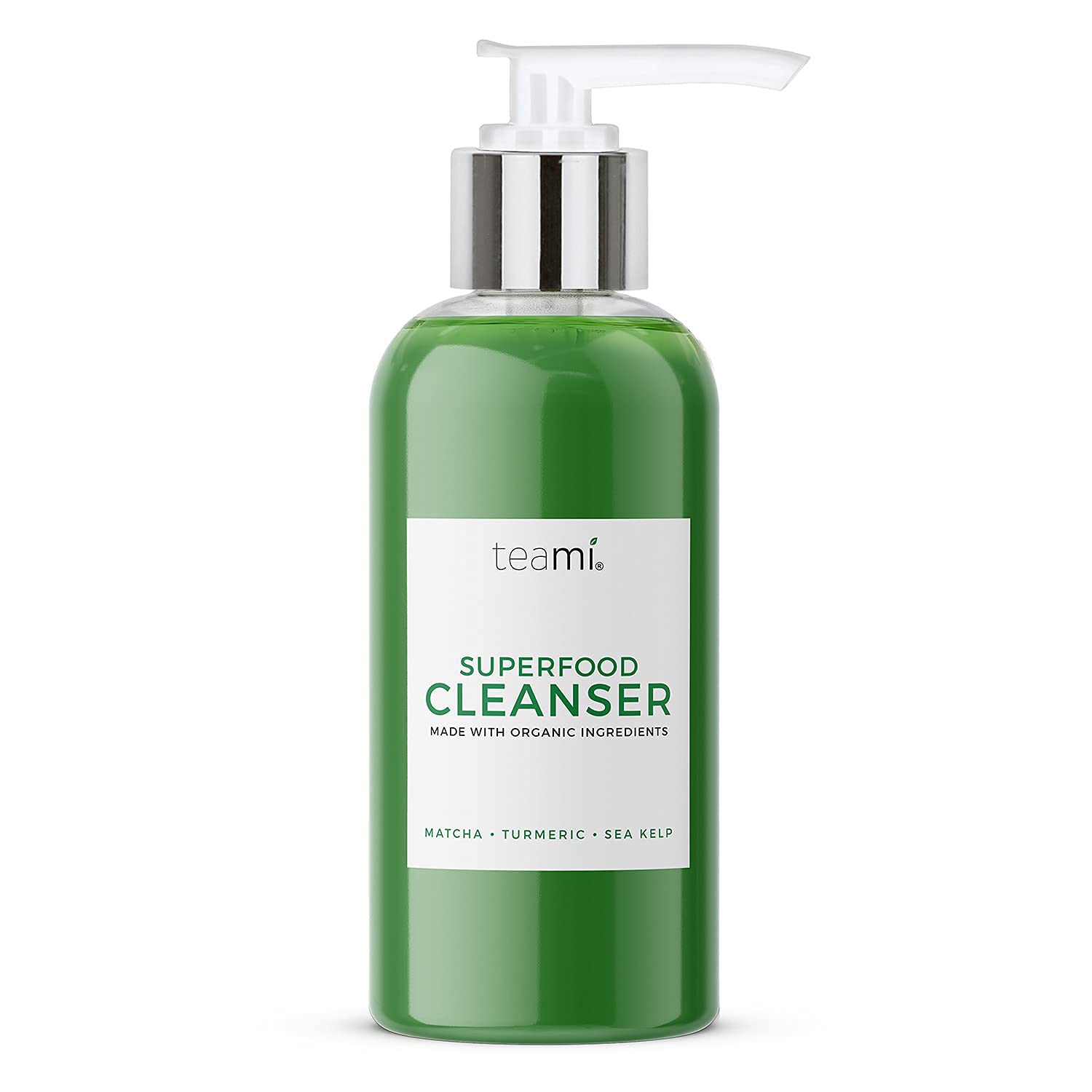 Teami Facial Cleanser with Salicylic Acid, Aloe, Matcha  Sea Kelp - Gentle Organic Acne Face Wash for Makeup Removal - Our Best Hydrating Facial Skin Care Products for Women of All Skin Types