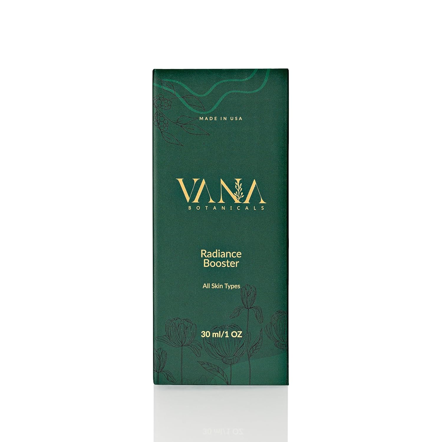 Vana Botanicals Radiance Booster Serum - Vegan, GMO-Free, Cruelty-Free, Skin Brightening, Sun Damage Repair, Blemish Lightening, Suitable for All Skin Types - Organic Skin Care Product​