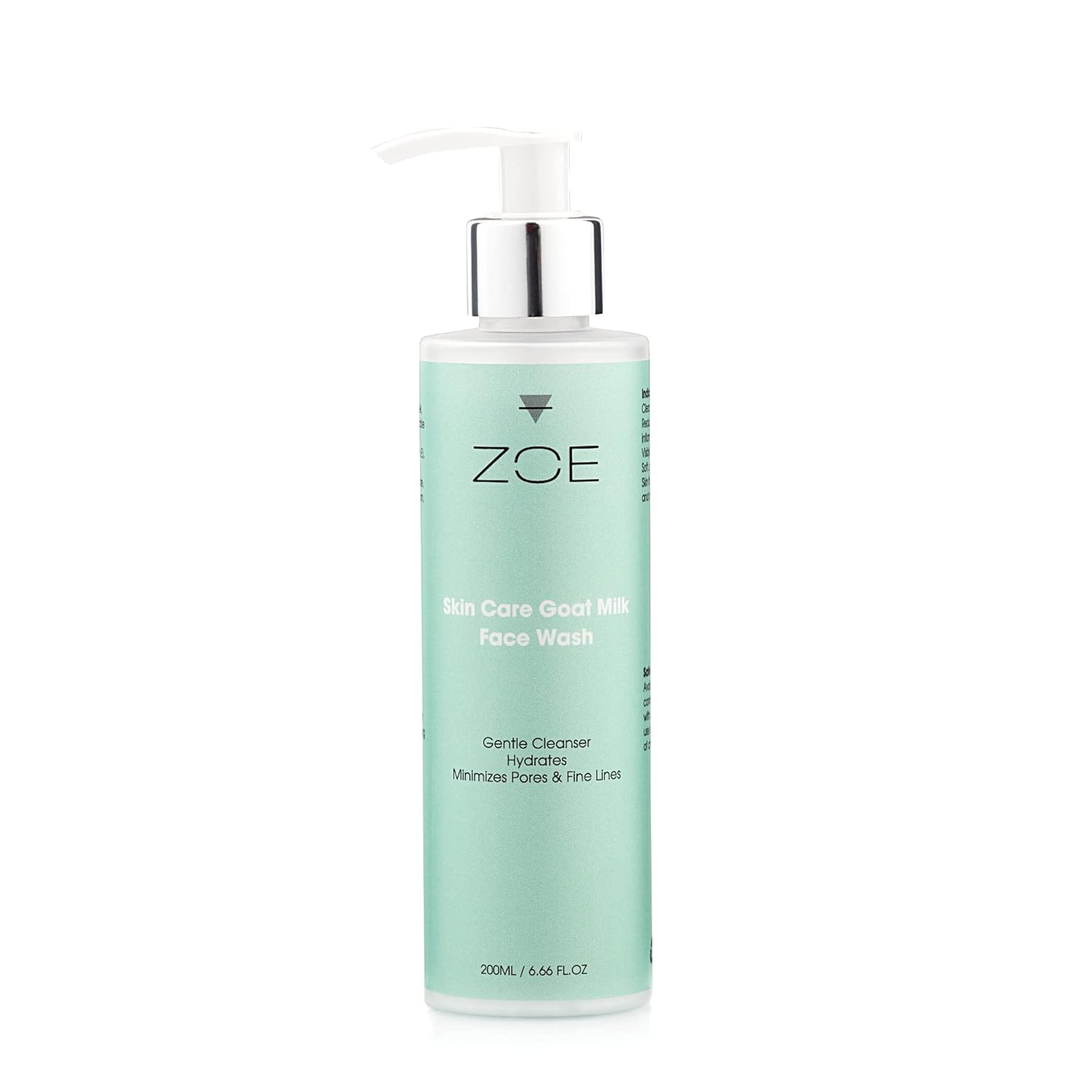 ZOE Skincare - Natural GOAT MILK Face Wash - Sensitive Skin and Dry Skin Face Cleanser - Vitamin E  ALOE VERA Face Wash - Cruelty  Fragrance Free Organic Skincare
